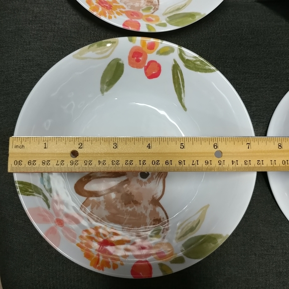Bunny Rabbit Melamine Cereal Bowl 4pc Set - Picture 6 of 11